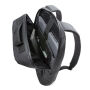 Fashion black PVC vrije 15.6" laptop rugtas, zwart