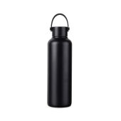 VINGA Baltimore RCS recycled SS fles 600 ML, zwart