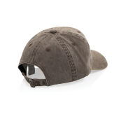 BEAU AWARE™ Washed 6 panel 270gsm cotton twill cap, bruin