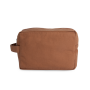 Toilettas van biologisch katoen. Washed Caramel Coffee One Size