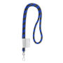 Polyester 2-kleurige koord-lanyard met full color label