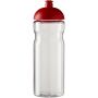 H2O Active® Eco Base 650 ml sportfles met koepeldeksel - Transparant/Rood