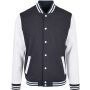 Basic College Jacket navy/white 5XL