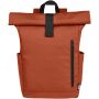 Byron 15,6" rugzak van GRS RPET met opgerolde bovenkant 18 L - Brick