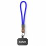 Sleutelhanger & telefoonhouder met koord met leren uiteinde Sleutelhanger & telefoonhouder met koord met leren uiteinde