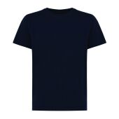 Iqoniq Koli kids lichtgewicht gerecycled katoen t-shirt, donkerblauw (3-4 y)
