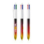 BIC® 4 Colours® Flags Collection + lanyard 4 C. Flags Collection BP LP Black/Red/Yellow_UP & RI white
