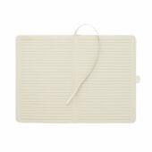 CORDI NOTE - A5 RPET corduroy notitieboek - Gebroken Wit