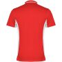 Montmelo unisex sportpolo met korte mouwen - Rood/Wit - S