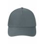 5 Panel Laser-Cut Cap grey one size