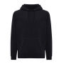 Iqoniq Trivor gerecycled polyester fleece hoodie, zwart (4XL)