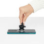 Magnetische telefoonhouder FLUX zilver, zwart