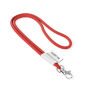 Polyester 2-kleurige koord-lanyard met full color label