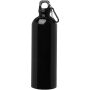 Oregon 750 ml RCS certified single wall stainless steel water bottle with carabiner - Solid black