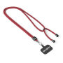 Crossbody, trendy duotone lanyard telefoonhouder van polyester Crossbody, trendy duotone lanyard telefoonhouder van polyester