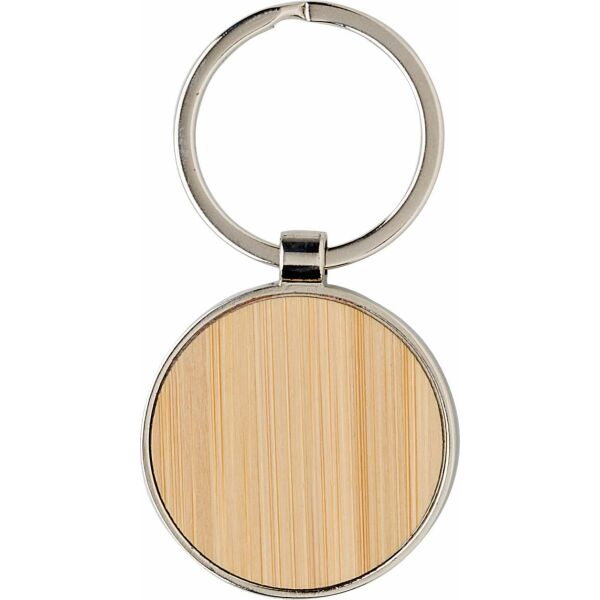 Bamboe en metalen sleutelhanger Tillie
