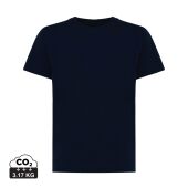 Iqoniq Koli kids lichtgewicht gerecycled katoen t-shirt, donkerblauw (56)