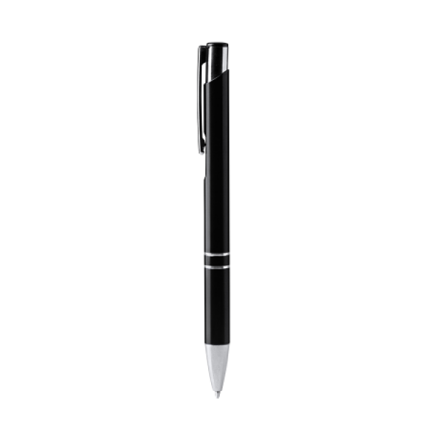 SIMON Balpen met aluminium houder - zwart SIMON Balpen met aluminium houder - zwart