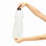 Glazen drinkfles DRINK HEALTHY transparant, zwart