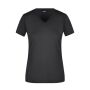 Ladies' Slim Fit V-T black XXL