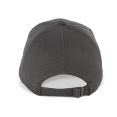 Biologisch katoenen pet met 6 panelen - K-up Gold Label Dark Grey One Size Biologisch katoenen pet met 6 panelen - K-up Gold Label Dark Grey One Size