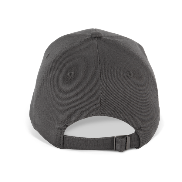 Biologisch katoenen pet met 6 panelen - K-up Gold Label Dark Grey One Size Biologisch katoenen pet met 6 panelen - K-up Gold Label Dark Grey One Size