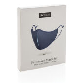 XD DESIGN Protective Mask Set, donkerblauw, blauw