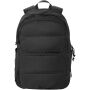 Puffer 15,6" GRS gerecycleerde laptoptas 18L - Zwart