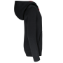 Kindersweatvest met capuchon Black / Red 6/8 jaar Kindersweatvest met capuchon Black / Red 6/8 jaar