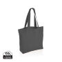 Impact Aware™ re-canvas shopper met vakje 240gsm ongeverfd, antraciet