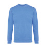 Iqoniq Denali gerecycled katoen sweater ongeverfd, heather blue (S)