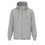 Cottover Gots F. Terry FZ Hood Man Grel mel 3XL Cottover Gots F. Terry FZ Hood Man Grel mel 3XL