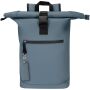 Resi Plus GRS gerecyclede rechthoekige bedelsleutelhanger - Hale blauw
