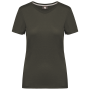 Dames-T-shirt met antibacteriële behandeling Dark Khaki XS