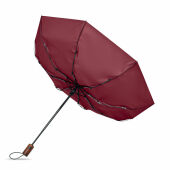 RAYNA FOLD - 21" auto paraplu houten greep - Bordeaux