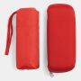 Super mini, uit 5 secties bestaande opvouwbare paraplu POCKET rood