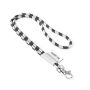 Polyester 2-kleurige koord-lanyard met full color label
