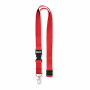 LANNYCOT - Lanyard katoen 20mm - Rood