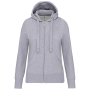 Damessweater met rits en capuchon Oxford Grey XS