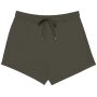 Ecologisch damesshort French Terry  washed organic khaki XXL