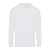 Iqoniq Jasper gerecycled katoen hoodie, wit (XL)