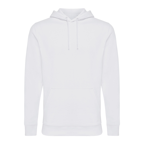 Iqoniq Jasper gerecycled katoen hoodie, wit (XL)