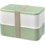 MIYO Renew double layer lunch box - Ivory white/Seaglass green/Pebble grey