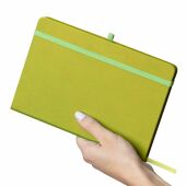 Gerecycled notitieboekje A5 Bloom - lime