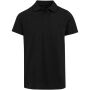 Graphite 180 g/m² unisex OCS organische polo met korte mouwen - Zwart - XS
