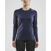*Rush LS tee wmn navy m