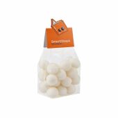 Blokzakje met kopkaartje in eigen vorm en 150 gram snoep
