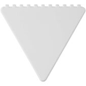 Frosty triangular recycled plastic ice scraper - Wit