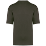 Oversized T-shirt korte mouwen uniseks Khaki 3XL