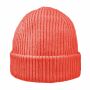 Luxury Fine Rib Beanie, Koraal Luxury Fine Rib Beanie, Koraal